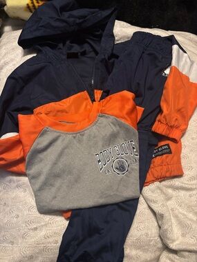 NWOT Body Glove Navy, Orange & Gray Athletic Track Set